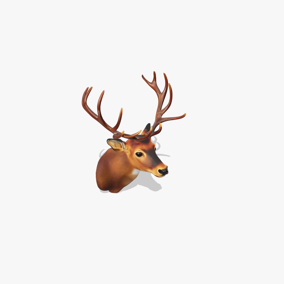 Majestic Deer Bust model pack